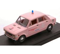 MODELLINO AUTO STATICO RIO FIAT 128 4 PORTE CROCE ROSSA CELESTE 1971 SCALA 1:43