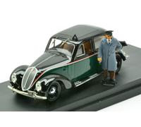 MODELLINO AUTO STATICO RIO FIAT 1500 6C TAXI ROMA CON TASSISTA 1940 SCALA 1:43