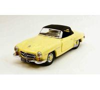 MODELLINO AUTO STATICO RIO MERCEDES 190SL 1955 GIALLO MODELLISMO SCALA 1:43