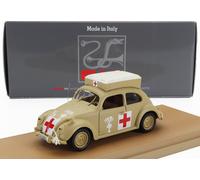 MODELLINO AUTO STATICO RIO VW MAGGIOLINO BEETLE AMBULANZA AFRICA KORPS 1941 1:43