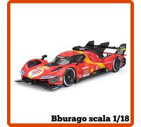 Modellino auto statico scala 1/18 diecast Ferrari 499P Bburago burago modellismo