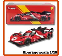 Modellino auto statico scala 1/18 diecast Ferrari 499P Modificata Bburago burago
