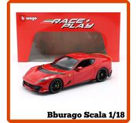Modellino auto statico scala 1/18 diecast Ferrari 812 Race play Bburago burago