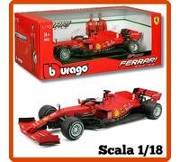 Modellino auto statico scala 1/18 diecast Ferrari SF1000 Vettel Bburago Burago