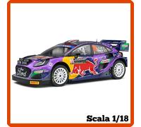 Modellino auto statico scala 1/18 FORD PUMA RALLY S LOEB MONTECARLO 2022 Solido