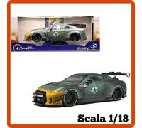 Modellino auto statico scala 1/18 NISSAN GT-R LIBERTY WALK Solido modellismo