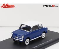 MODELLINO AUTO STATICO SCHUCO AUTOBIANCHI BIANCHINA BERLINA COUPE 1962 BLU 1/43