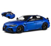 MODELLINO AUTO STATICO SOLIDO ALFA ROMEO GIULIA GTA 2022 BLU SCALA 1:18