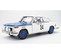 MODELLINO AUTO STATICO SOLIDO BMW 2002 TI #24 RALLY MONTECARLO 1969 MAKINEN 1/18