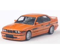 MODELLINO AUTO STATICO SOLIDO BMW ALPINA B10 E34 BITURBO 1994 ARANCIO SCALA 1:43