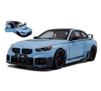 MODELLINO AUTO STATICO SOLIDO BMW M2 G87 PERFORMANCE PARTS 2024 BLU SCALA 1/18