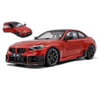 MODELLINO AUTO STATICO SOLIDO BMW M2 G87 PERFORMANCE PARTS 2024 ROSSO SCALA 1/18