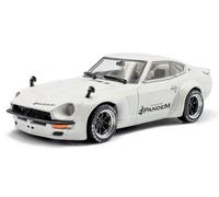 MODELLINO AUTO STATICO SOLIDO DATSUN 240Z ROCKET BUNNY COUPE 1973 BIANCO 1:43