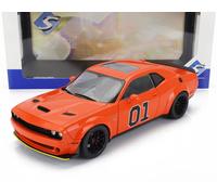 MODELLINO AUTO STATICO SOLIDO DODGE CHALLENGER R/T #01 2023 GENERALE LEE 1/18
