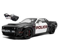 MODELLINO AUTO STATICO SOLIDO DODGE CHALLENGER R/T 2023 HIGHWAY POLICE 1/18