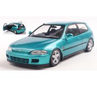 MODELLINO AUTO STATICO SOLIDO HONDA CIVIC EG6 AZTEC 1991 VERDE SCALA 1:18
