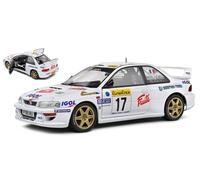 MODELLINO AUTO STATICO SOLIDO IMPREZA WRC 22B PANIZZI RALLY MONTECARLO 1999 1/18