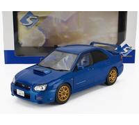 MODELLINO AUTO STATICO SOLIDO IMPREZA WRX STI 2003 BLU MODELLISMO SCALA 1/18