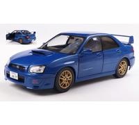 MODELLINO AUTO STATICO SOLIDO IMPREZA WRX STI 2003 BLU MODELLISMO SCALA 1:18
