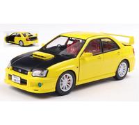 MODELLINO AUTO STATICO SOLIDO IMPREZA WRX STI STREETFIGHTER 2003 GIALLO 1/18