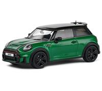 MODELLINO AUTO STATICO SOLIDO MINI COOPER JOHN WORKS 2023 VERDE SCALA 1/43