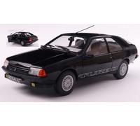 MODELLINO AUTO STATICO SOLIDO RENAULT FUEGO TURBO COUPE 1980 NERO SCALA 1:18