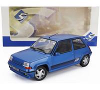 MODELLINO AUTO STATICO SOLIDO RENAULT R5 GT TURBO MKII 1989 BLU SCALA 1/18