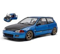 MODELLINO AUTO STATICO SOLIDO SCALA 1:18 HONDA CIVIC EG6 SOLIDO WORKS 1991 BLU