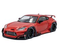 MODELLINO AUTO STATICO SOLIDO TOYOTA GR86 ROCKET BUNNY COUPE 2022 ROSSO 1:43