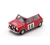 MODELLINO AUTO STATICO SPARK BMC COOPER S #56 RALLY MONTE CARLO 1965 SCALA 1/43