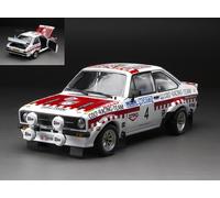 MODELLINO AUTO STATICO SUNSTAR FORD ESCORT #4 MAKINEN 1000 LAKES RALLY 1975 1/18
