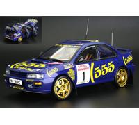 MODELLINO AUTO STATICO SUNSTAR SUBARU IMPREZA 555 N.1 WINNER SAN REMO 1996