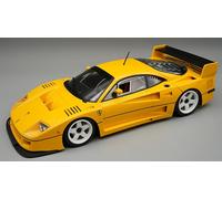 MODELLINO AUTO STATICO TECNOMODEL FERRARI F40 LM 1996 GIALLO CON VETRINA 1/18