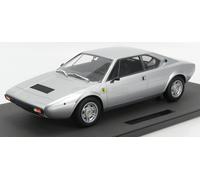 MODELLINO AUTO STATICO TOPMARQUES FERRARI DINO 308 GT4 COUPE 1973 SILVER 1/12