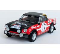 MODELLINO AUTO STATICO TROFEU FIAT 124 SPORT TAP RALLY 1973 FIGUEIROSSOO 1/43