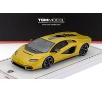 MODELLINO AUTO STATICO TRUE SCALE LAMBORGHINI COUNTACH LPI 800-4 2023 GIALLO