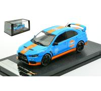 MODELLINO AUTO STATICO VITESSE MITSUBISHI LANCER EVO X 2012 GULF VERSION 1:43