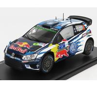 MODELLINO AUTO STATICO VOLKSWAGEN POLO R WRC RALLY MEXICO 2016 LATVALA 1/24