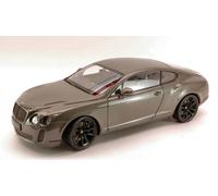 MODELLINO AUTO STATICO WELLY BENTLEY CONTINENTAL GT SUPERSPORTS 2009 SILVER 1:18