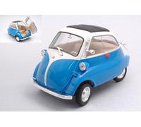 MODELLINO AUTO STATICO WELLY BMW ISETTA 250 BLU/BIANCO MODELLISMO SCALA 1:18