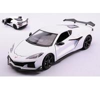 MODELLINO AUTO STATICO WELLY CHEVROLET CORVETTE Z06 2023 BIANCO SCALA 1:24