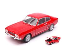 MODELLINO AUTO STATICO WELLY FORD CAPRI 1969 ROSSO MODELLISMO SCALA 1:24-27