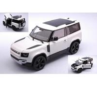 MODELLINO AUTO STATICO WELLY LAND ROVER DEFENDER BIANCO MODELLISMO SCALA 1:24