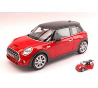 MODELLINO AUTO STATICO WELLY NEW MINI HATCH 2014 ROSSO MODELLISMO SCALA 1:18