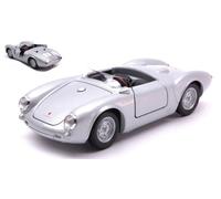 MODELLINO AUTO STATICO WELLY PORSCHE 550 SPYDER SILVER MODELLISMO SCALA 1:24