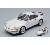 MODELLINO AUTO STATICO WELLY PORSCHE 911 964 TURBO BIANCO MODELLISMO SCALA 1:24