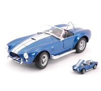 MODELLINO AUTO STATICO WELLY SCALA 1:24 SHELBY COBRA 427 SC 1965 BLU 1/24