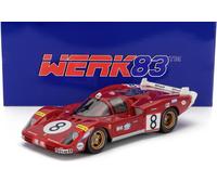 MODELLINO AUTO STATICO WERK83 FERRARI 512S LE MANS 1970 MERZARIO REGAZZONI 1/18