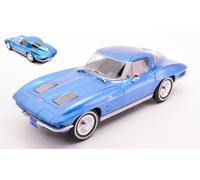 MODELLINO AUTO STATICO WHITEBOX CHEVROLET CORVETTE C2 STRINGRAY 1963 BLU 1:24