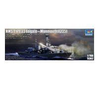 Modellino Barca Hms Tipo 23 Frigate - Monmouth (f235) TRUMPETER 06722 1/700ème